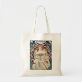 Franse vrouw met bloemen tote bag (Voorkant)