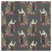 Franse  vrouw met wijn op zwart stof (Swatch)