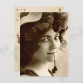  Franse vrouw met zoete kersen Briefkaart (Voorkant / Achterkant)