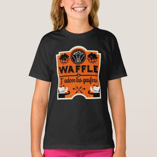 Franse wafels t-shirt (Voorkant)