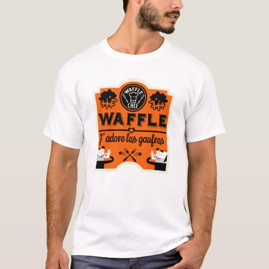 Franse wafels t-shirt (Voorkant)