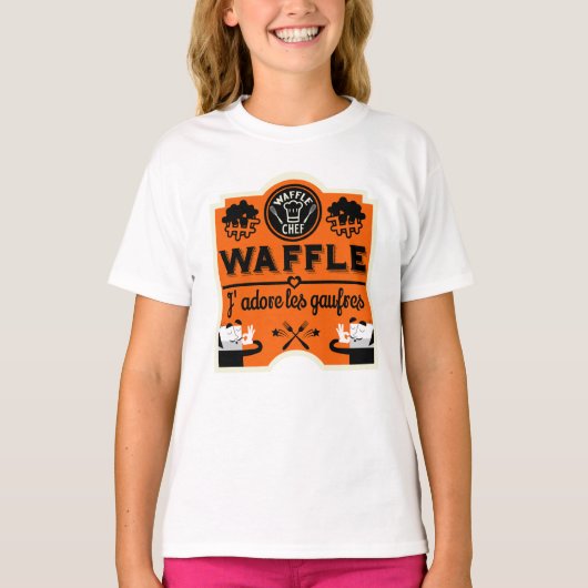 Franse wafels t-shirt (Voorkant)