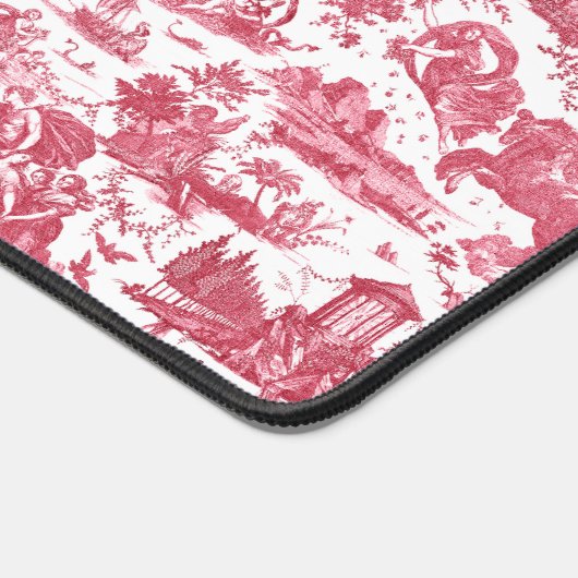  Franse wagen van Dawn Toile de Jouy-Pink Bureaumat (Hoek)