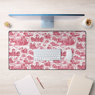 Franse wagen van Dawn Toile de Jouy-Pink Bureaumat