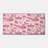  Franse wagen van Dawn Toile de Jouy-Pink Bureaumat (Voorkant)