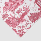  Franse wagen van Dawn Toile de Jouy-Pink Tissuepapier (Detail)