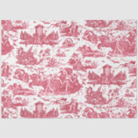 Franse wagen van Dawn Toile de Jouy-Pink