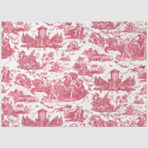 Franse wagen van Dawn Toile de Jouy-Pink Tissuepapier