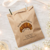 Franse warme snijbakkerij voor croissant , gebrand bedankzakje (Geknipt)