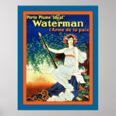 Franse Waterman Pen ~ Adverteren Poster (Voorkant)
