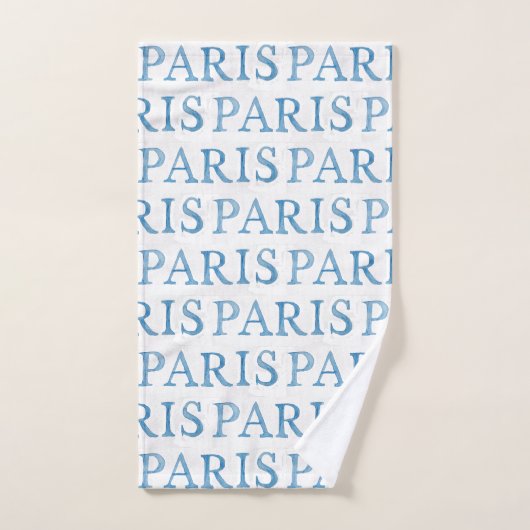 Franse Waterverf Doodles Towel Set Parijs Bad Handdoek (Handdoek)