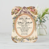  Franse Waterverf Rozen in Bloemenwijnstokken Kaart (Staand voorkant)