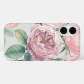 Franse waterverfrozen patroon iPhone hoesje (Achterkant (horizontaal))