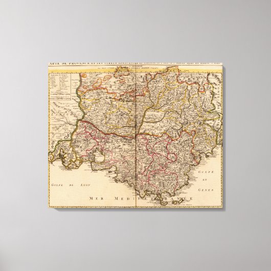 Franse wegen canvas afdruk (Voorkant)