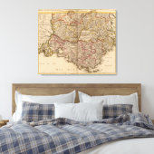 Franse wegen canvas afdruk (Insitu (Slaapkamer))