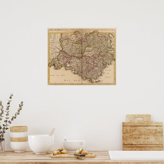 Franse wegen poster (Keuken)