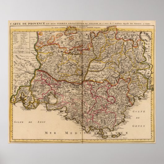 Franse wegen poster (Voorkant)