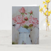 Franse werper rozen kaart (Gele Bloem)