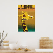 Franse West-Afrika Vintage Reisprint Poster (Keuken)