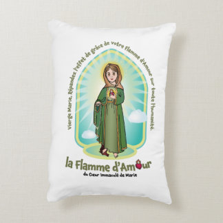 Franse WHT Bg Kinderen FOL Maria-icoon + Eenheidsg Accent Kussen
