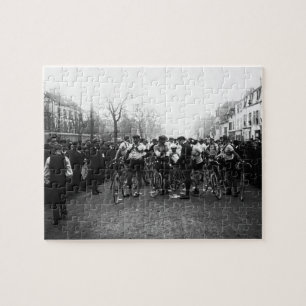 Franse Wielrennen Parijs-Roubaix Startlijn 1909 Legpuzzel