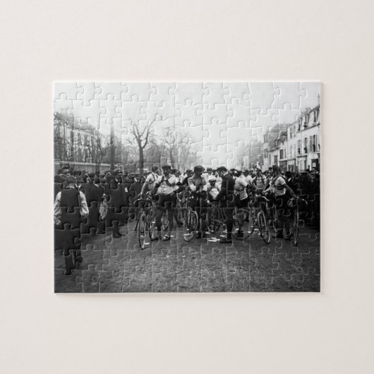 Franse Wielrennen Paris-Roubaix Startlijn 1909 Legpuzzel (Horizontaal)