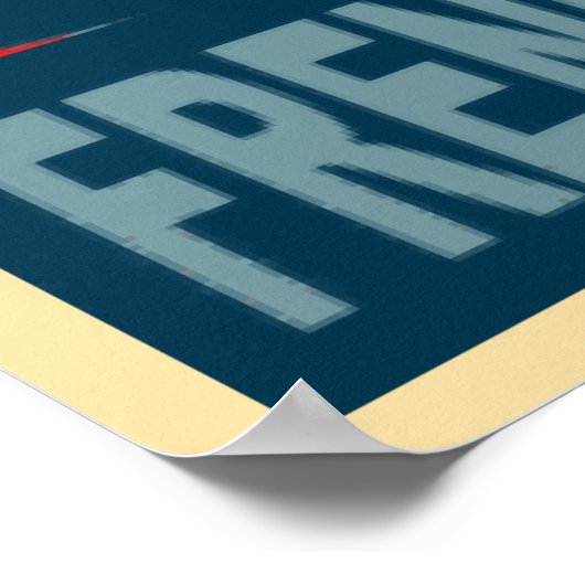 Franse wijk in blauw poster (Hoek)