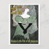 Franse wijk Mardi Gras Briefkaart (Voorkant)