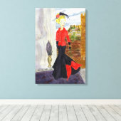 Franse wijk: MatisseFashion Waterverf Canvas Afdruk (Insitu (Houten vloer))