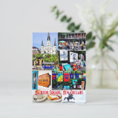 Franse Wijk, New Orleans Briefkaart (Staand voorkant)