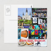 Franse Wijk, New Orleans Briefkaart (Voorkant / Achterkant)