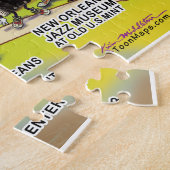 Franse wijk New Orleans Cartoon kaart Legpuzzel (Zijkant)