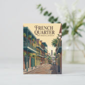 Franse wijk USA Briefkaart (Staand voorkant)