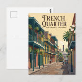Franse wijk USA Briefkaart (Voorkant / Achterkant)