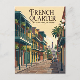 Franse wijk USA Briefkaart