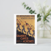  Franse wijn Les Meilleurs Vins Briefkaart (Staand voorkant)