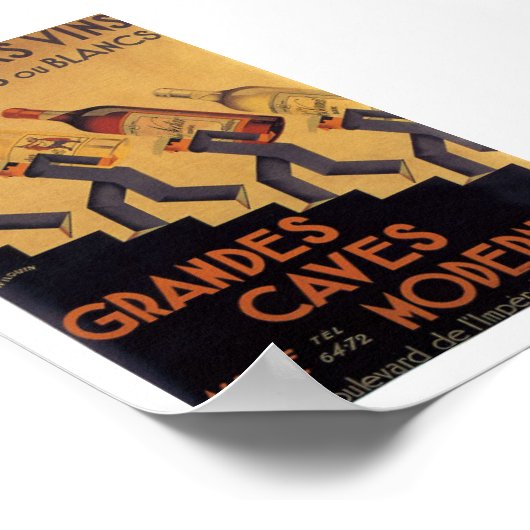  Franse wijn Les Meilleurs Vins Poster (Hoek)