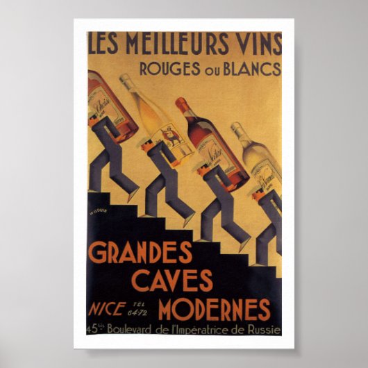 Franse wijn Les Meilleurs Vins Poster (Voorkant)
