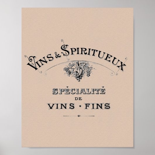  Franse wijn Poster (Voorkant)