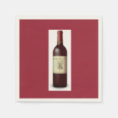 Franse wijn Thema / Thema Party Papier servetten (Voorkant)