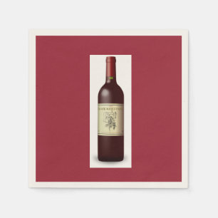 Franse wijn Thema / Thema Party Papier servetten