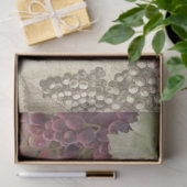 Franse wijngaard Chateau druiven script Ephemera Tissuepapier (Geschenk)