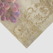 Franse wijngaard Chateau druiven script Ephemera Tissuepapier (Detail)