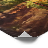 Franse wijngaard Landscape Art Print Poster (Hoek)