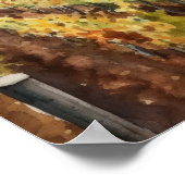 Franse wijngaard Landscape Art Print Poster (Hoek)