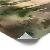 Franse wijngaard Landscape Art Print Poster (Hoek)