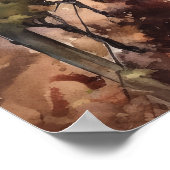 Franse wijngaard Landscape Art Print Poster (Hoek)