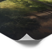 Franse wijngaard Landscape Art Print Poster (Hoek)