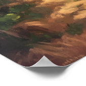 Franse wijngaard Landscape Art Print Poster (Hoek)