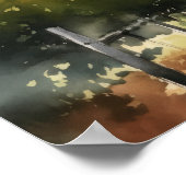 Franse wijngaard Landscape Art Print Poster (Hoek)